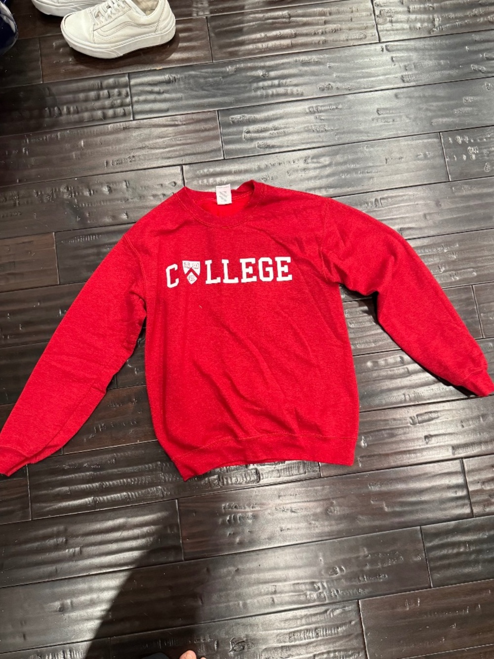 Harvard College 1636 Crewneck Sweatshirt Red Unisex Size Small